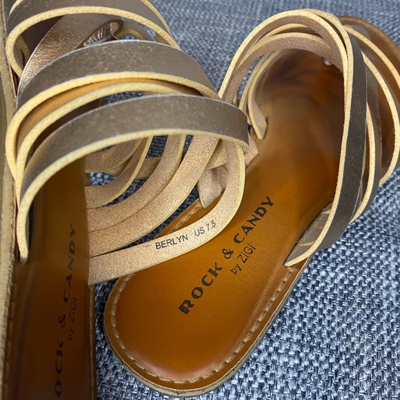 Rock & Candy Rose Gold Sandals - Picture 4 of 5